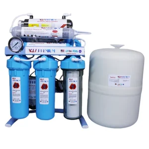 نمای زاویه‌دار دستگاه تصفیه آب آکواپرمیوم A9OABU12-BL-TP